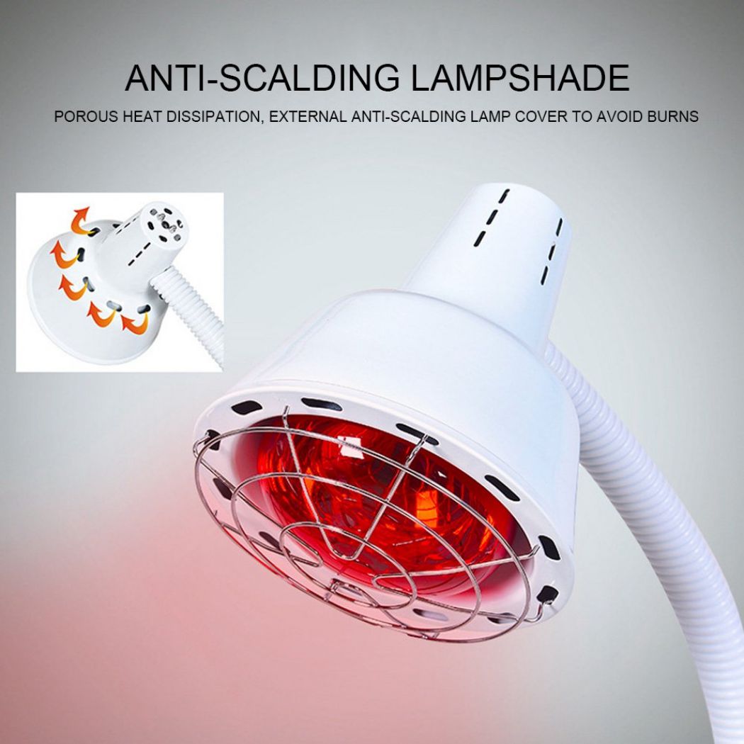 Double Head Adjustable Infrared Light Heating Therapy Floor Stand Beauty Treatment Lamp
